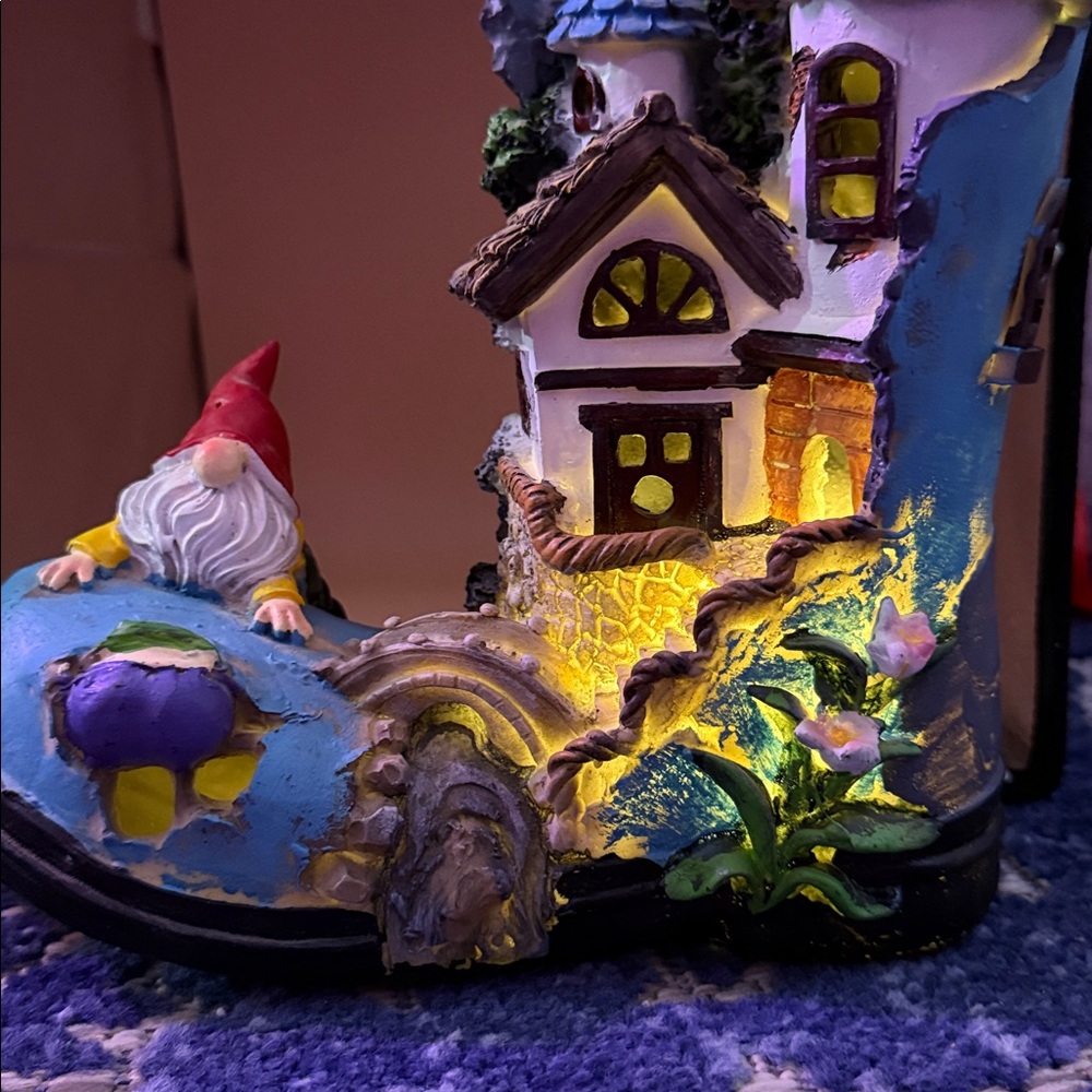 Whimsical Gnome House Night Light - Picture 2 of 9